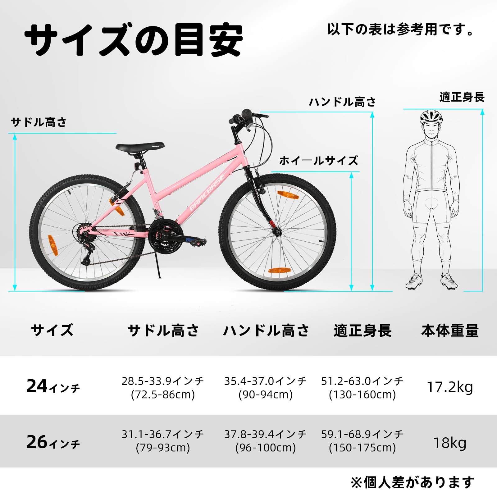 PROJECT 2000 クロスバイク 26インチ Amazon | BAMC クロスバイク 24 26インチ 18段変速 スローピング